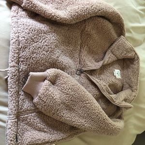 NWT Billabong Cozy Faux Fur 1/4 Zip Pullover Fleece